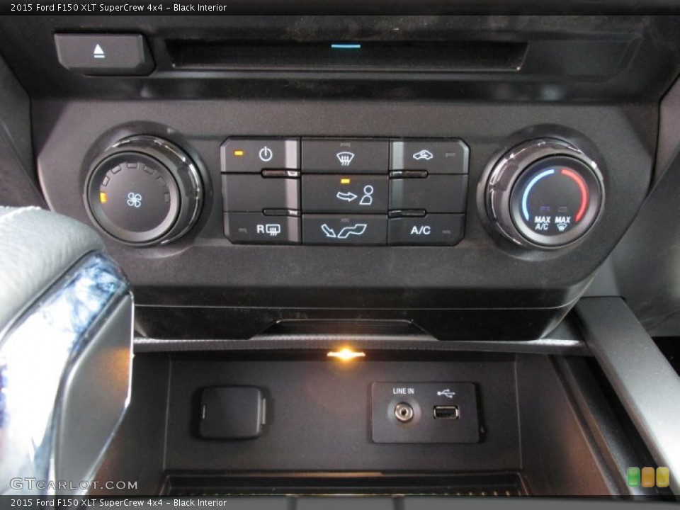 Black Interior Controls for the 2015 Ford F150 XLT SuperCrew 4x4 #100024993