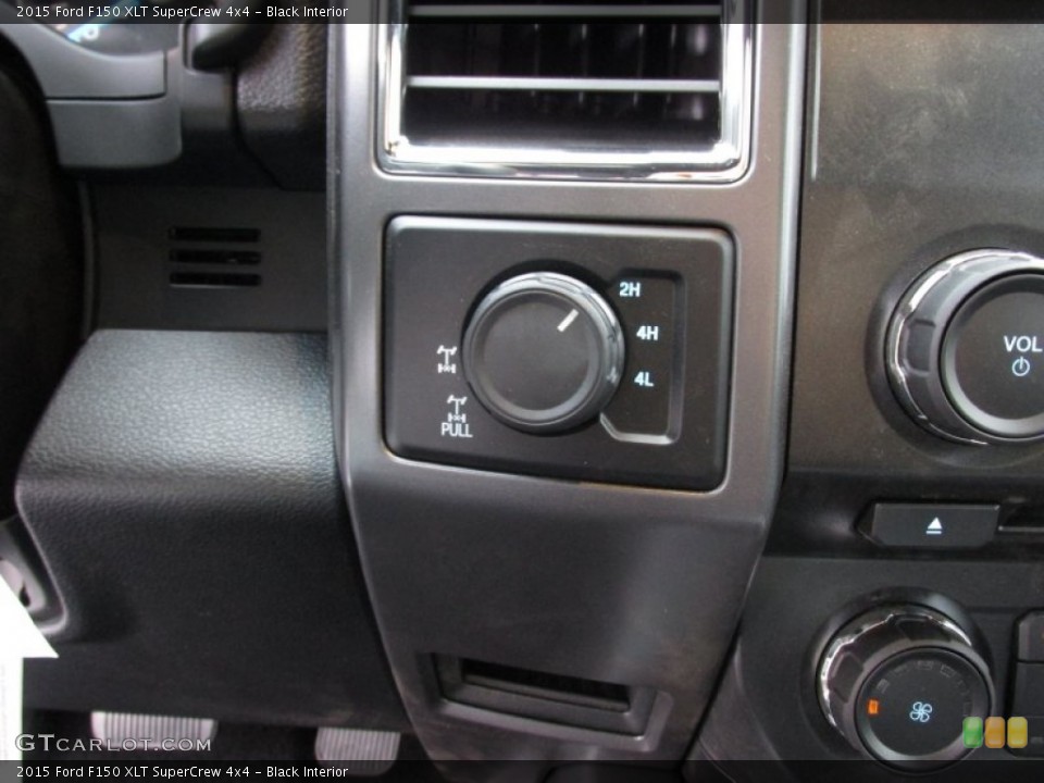 Black Interior Controls for the 2015 Ford F150 XLT SuperCrew 4x4 #100025002