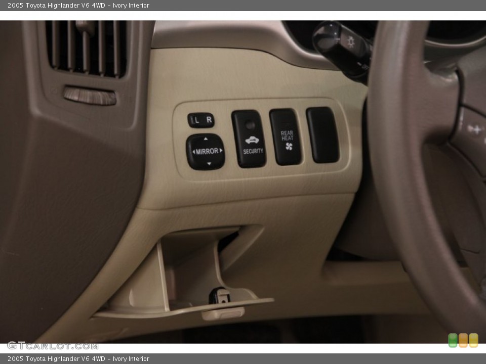 Ivory Interior Controls for the 2005 Toyota Highlander V6 4WD #100030754
