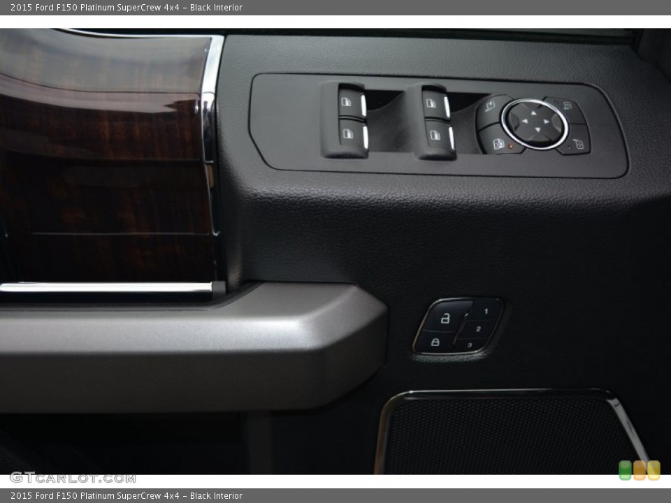 Black Interior Controls for the 2015 Ford F150 Platinum SuperCrew 4x4 #100031486