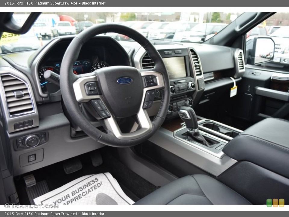 Black Interior Photo for the 2015 Ford F150 Platinum SuperCrew 4x4 #100031540