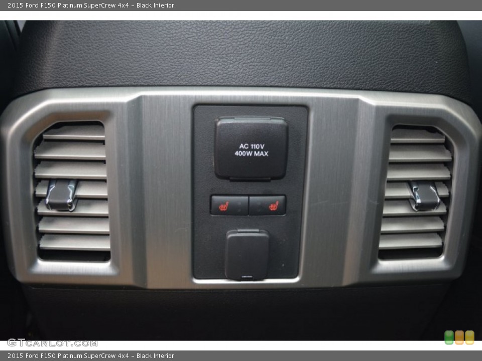 Black Interior Controls for the 2015 Ford F150 Platinum SuperCrew 4x4 #100031588
