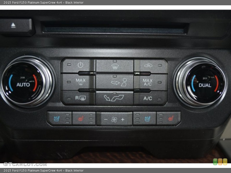 Black Interior Controls for the 2015 Ford F150 Platinum SuperCrew 4x4 #100031930