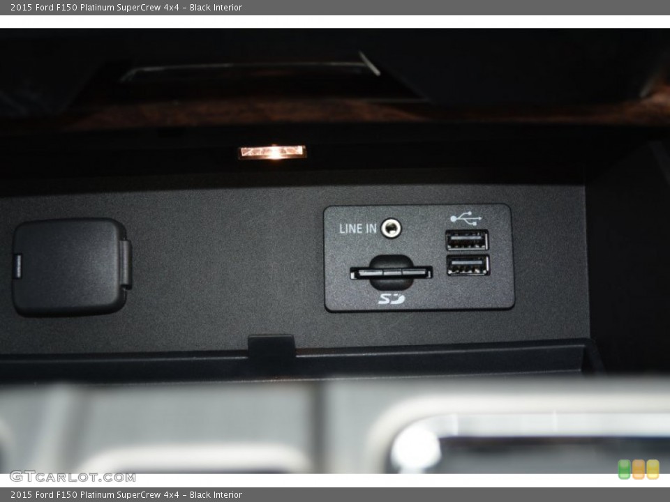 Black Interior Controls for the 2015 Ford F150 Platinum SuperCrew 4x4 #100031954