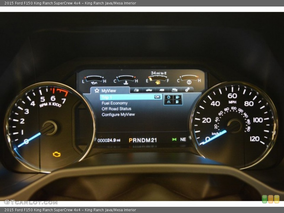 King Ranch Java/Mesa Interior Gauges for the 2015 Ford F150 King Ranch SuperCrew 4x4 #100033076
