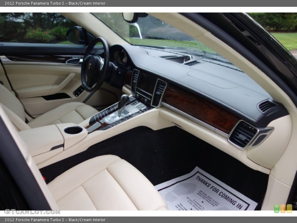 Black/Cream Interior Dashboard for the 2012 Porsche Panamera Turbo S #100037009