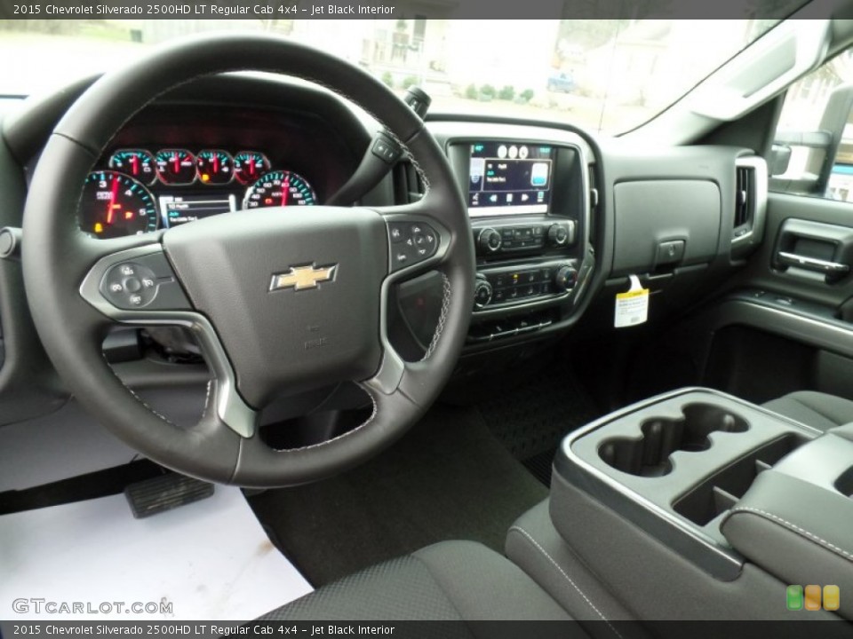 Jet Black Interior Prime Interior for the 2015 Chevrolet Silverado 2500HD LT Regular Cab 4x4 #100039250