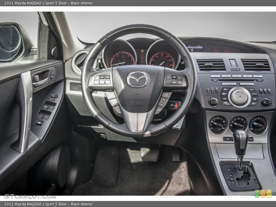 Black Interior Dashboard for the 2011 Mazda MAZDA3 s Sport 5 Door #100044683