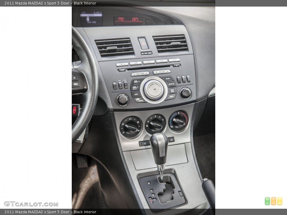 Black Interior Controls for the 2011 Mazda MAZDA3 s Sport 5 Door #100044721
