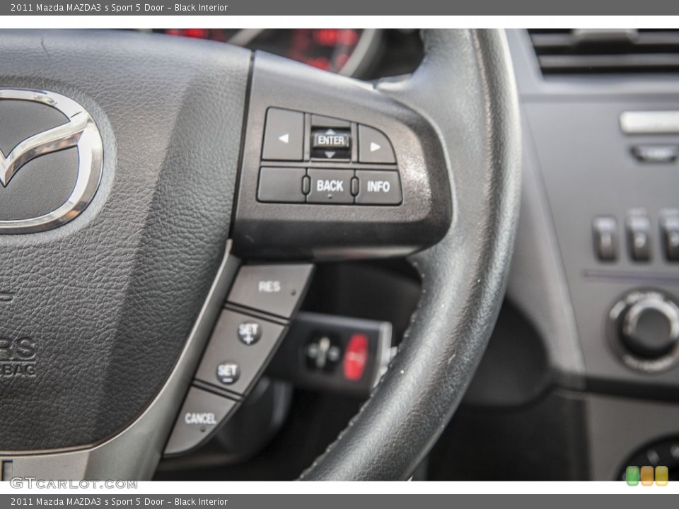 Black Interior Controls for the 2011 Mazda MAZDA3 s Sport 5 Door #100045103