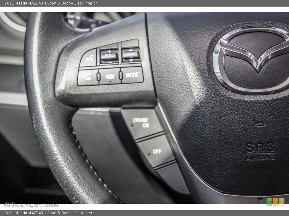 Black Interior Controls for the 2011 Mazda MAZDA3 s Sport 5 Door #100045142