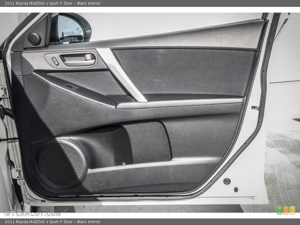 Black Interior Door Panel for the 2011 Mazda MAZDA3 s Sport 5 Door #100045394