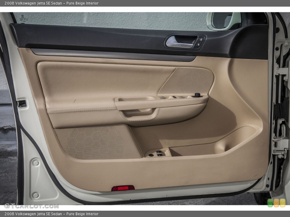 Pure Beige Interior Door Panel for the 2008 Volkswagen Jetta SE Sedan #100048386