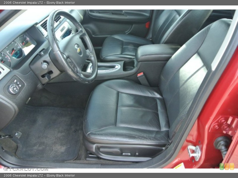 Ebony Black Interior Photo for the 2006 Chevrolet Impala LTZ #100054277