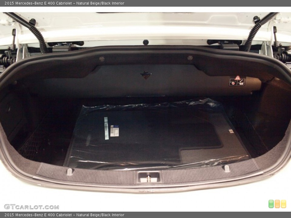 Natural Beige/Black Interior Trunk for the 2015 Mercedes-Benz E 400 Cabriolet #100058444