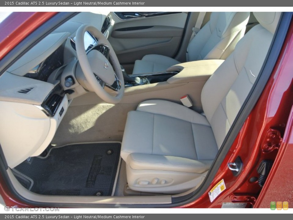Light Neutral/Medium Cashmere Interior Front Seat for the 2015 Cadillac ATS 2.5 Luxury Sedan #100062143