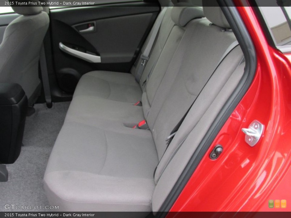 Dark Gray Interior Rear Seat for the 2015 Toyota Prius Two Hybrid #100066724