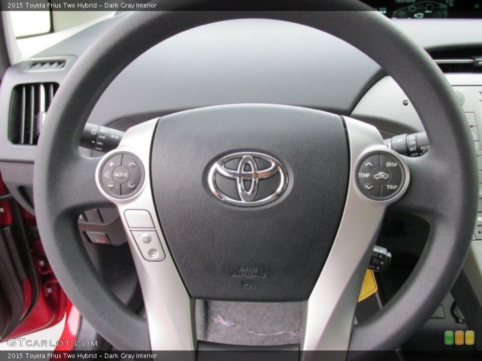 Dark Gray Interior Steering Wheel for the 2015 Toyota Prius Two Hybrid #100066796