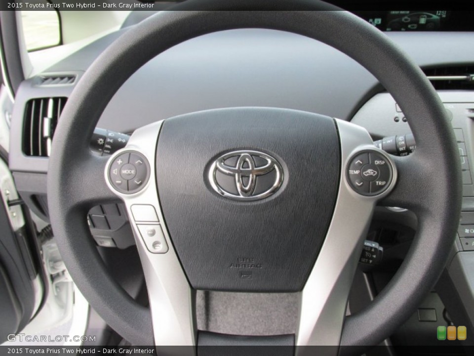 Dark Gray Interior Steering Wheel for the 2015 Toyota Prius Two Hybrid #100067002
