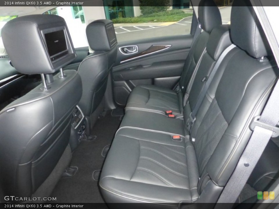 Graphite Interior Rear Seat for the 2014 Infiniti QX60 3.5 AWD #100079062