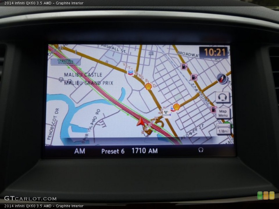 Graphite Interior Navigation for the 2014 Infiniti QX60 3.5 AWD #100079089