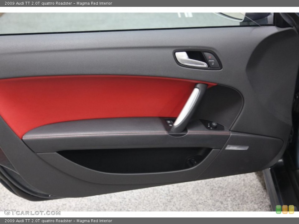 Magma Red Interior Door Panel for the 2009 Audi TT 2.0T quattro Roadster #100084269