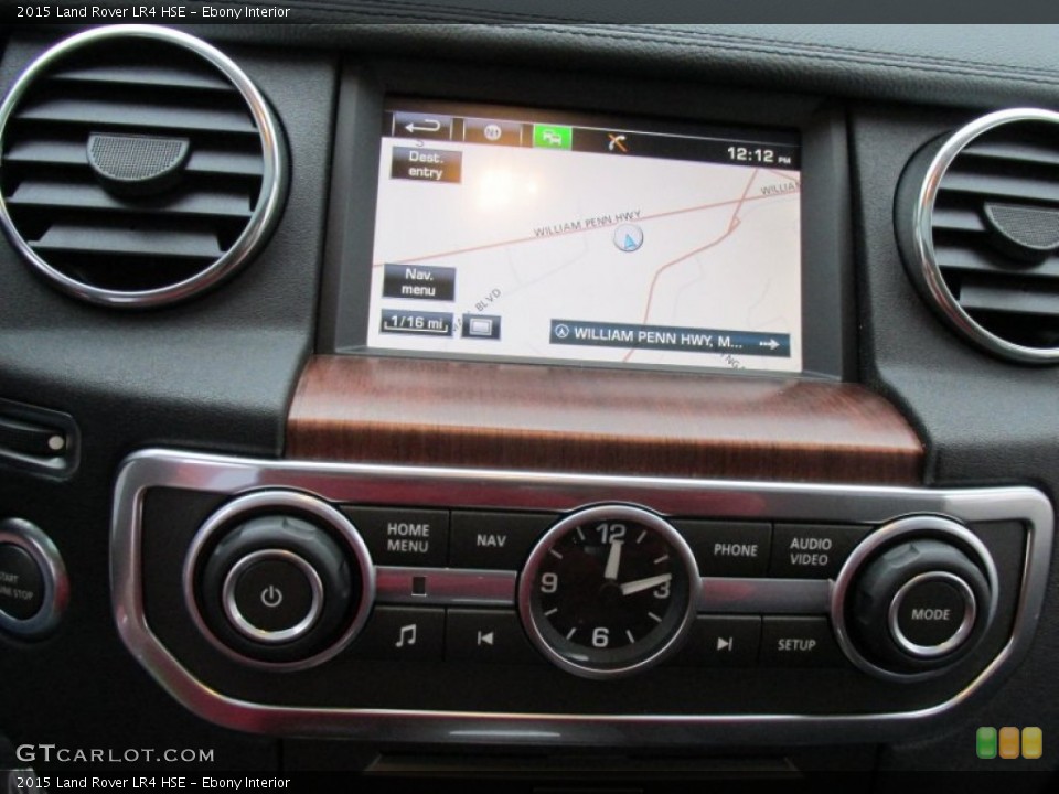 Ebony Interior Navigation for the 2015 Land Rover LR4 HSE #100084462