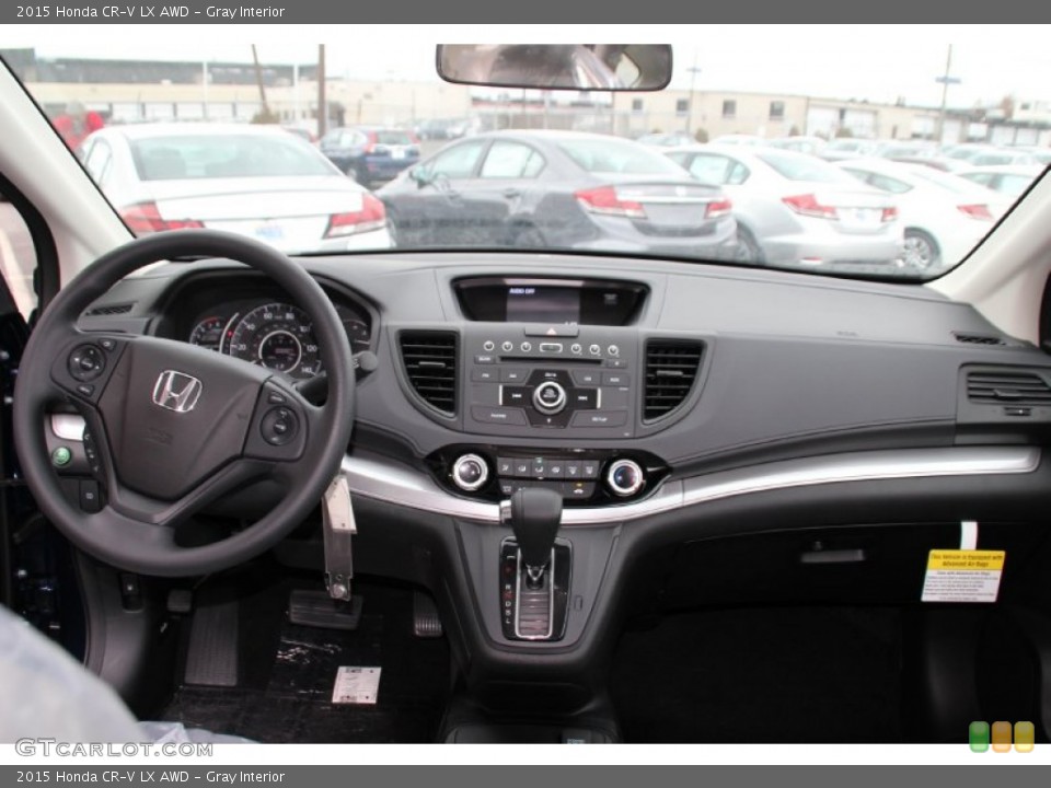 Gray Interior Dashboard for the 2015 Honda CR-V LX AWD #100086010