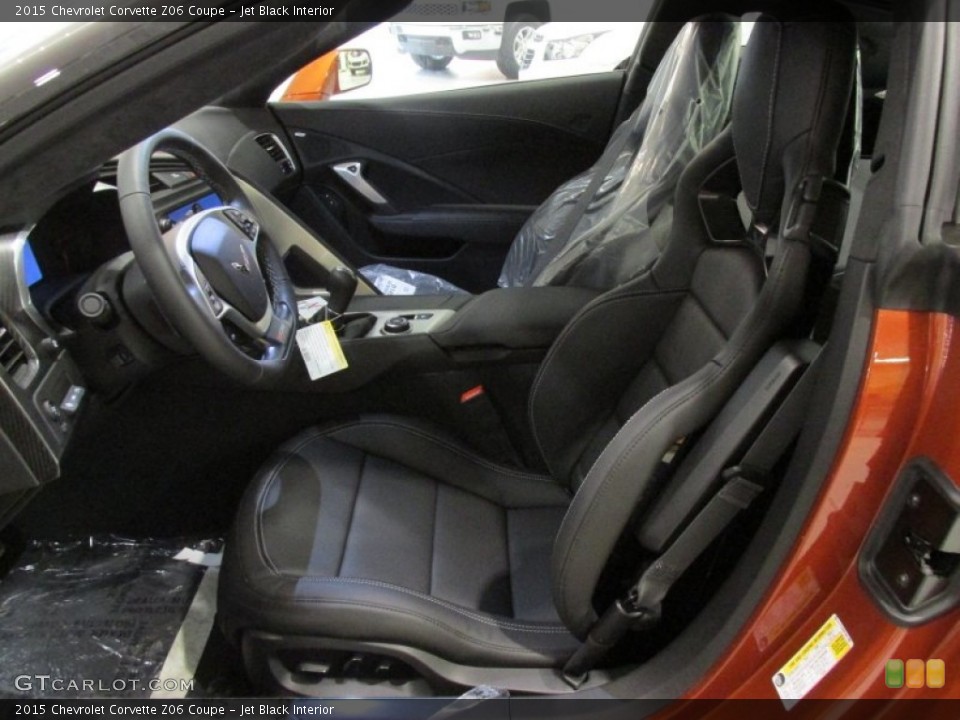 Jet Black Interior Front Seat for the 2015 Chevrolet Corvette Z06 Coupe #100089328