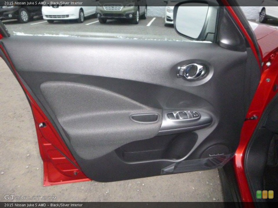 Black/Silver Interior Door Panel for the 2015 Nissan Juke S AWD #100100485