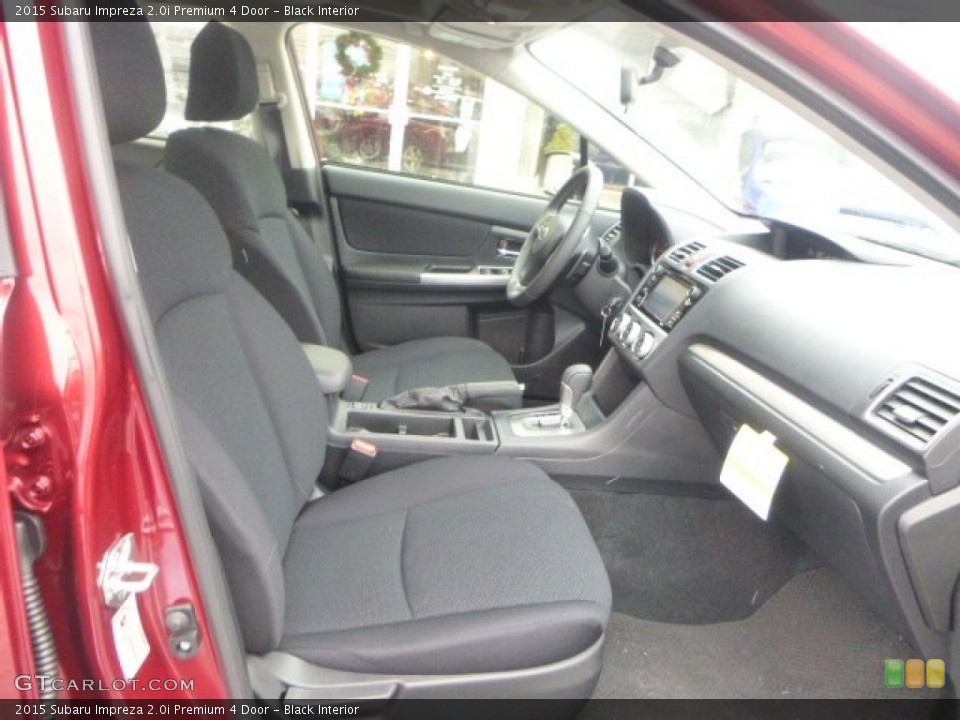 Black Interior Front Seat for the 2015 Subaru Impreza 2.0i Premium 4 Door #100101588