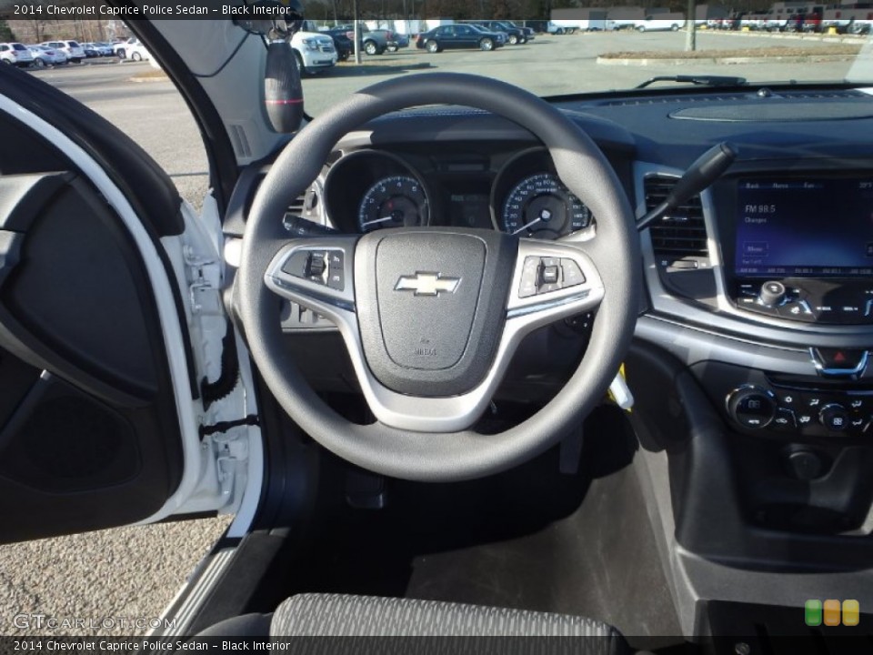 Black Interior Steering Wheel for the 2014 Chevrolet Caprice Police Sedan #100101879