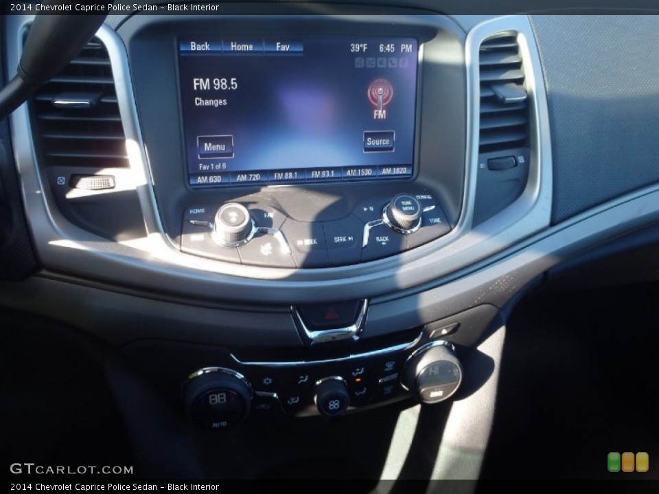 Black Interior Controls for the 2014 Chevrolet Caprice Police Sedan #100101913