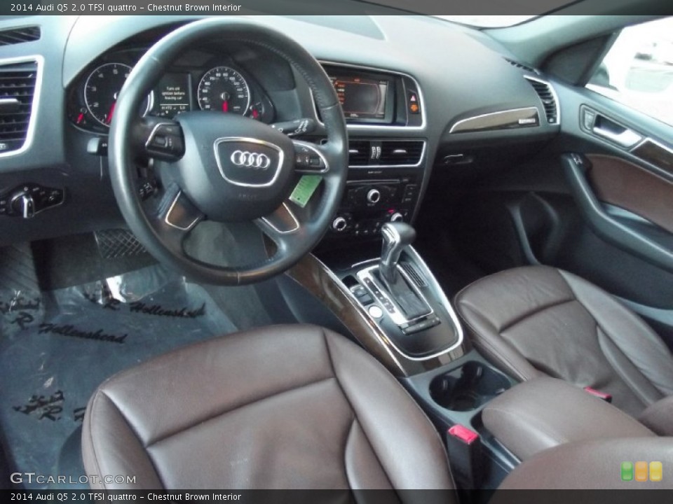 Chestnut Brown Interior Prime Interior for the 2014 Audi Q5 2.0 TFSI quattro #100102966