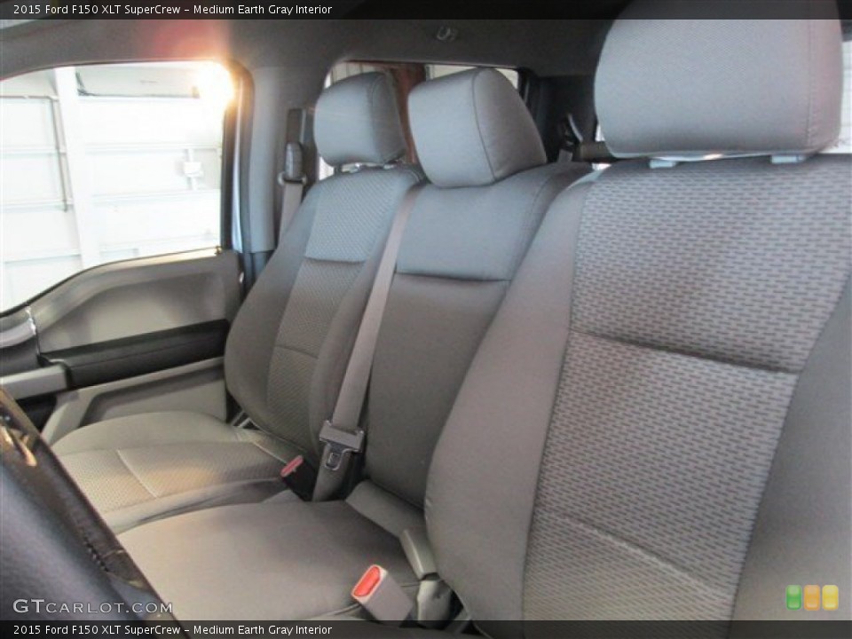 Medium Earth Gray Interior Front Seat for the 2015 Ford F150 XLT SuperCrew #100118612
