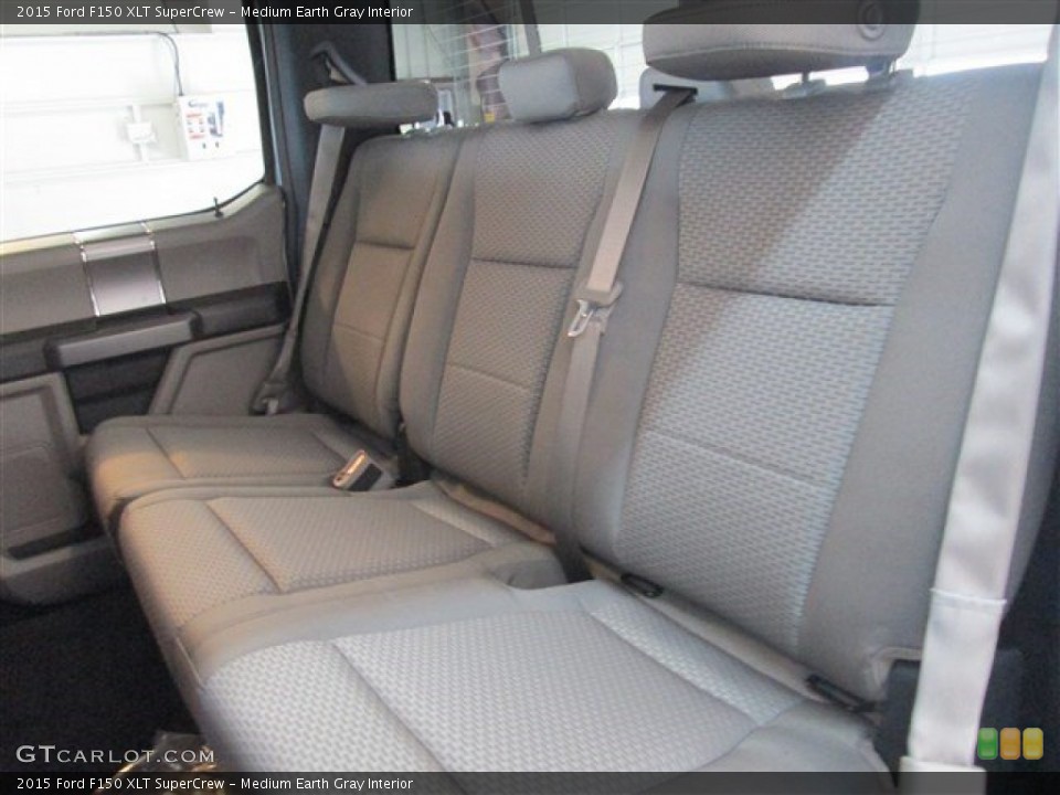 Medium Earth Gray Interior Rear Seat for the 2015 Ford F150 XLT SuperCrew #100118631