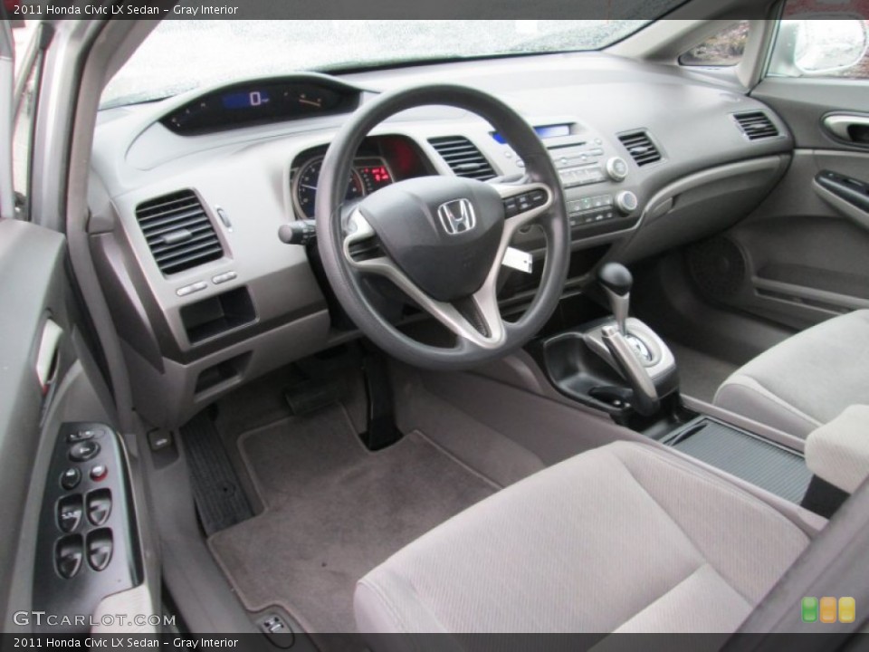 Gray 2011 Honda Civic Interiors