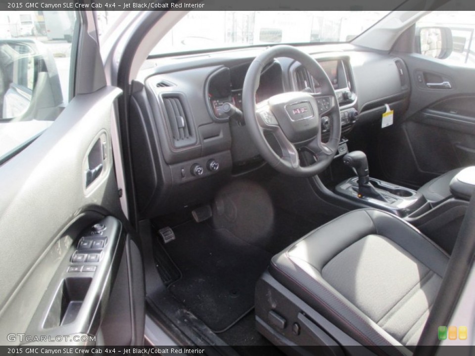Jet Black/Cobalt Red Interior Prime Interior for the 2015 GMC Canyon SLE Crew Cab 4x4 #100140544