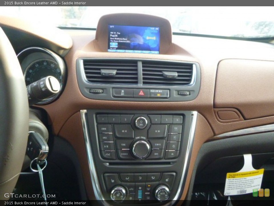 Saddle Interior Controls for the 2015 Buick Encore Leather AWD #100141246