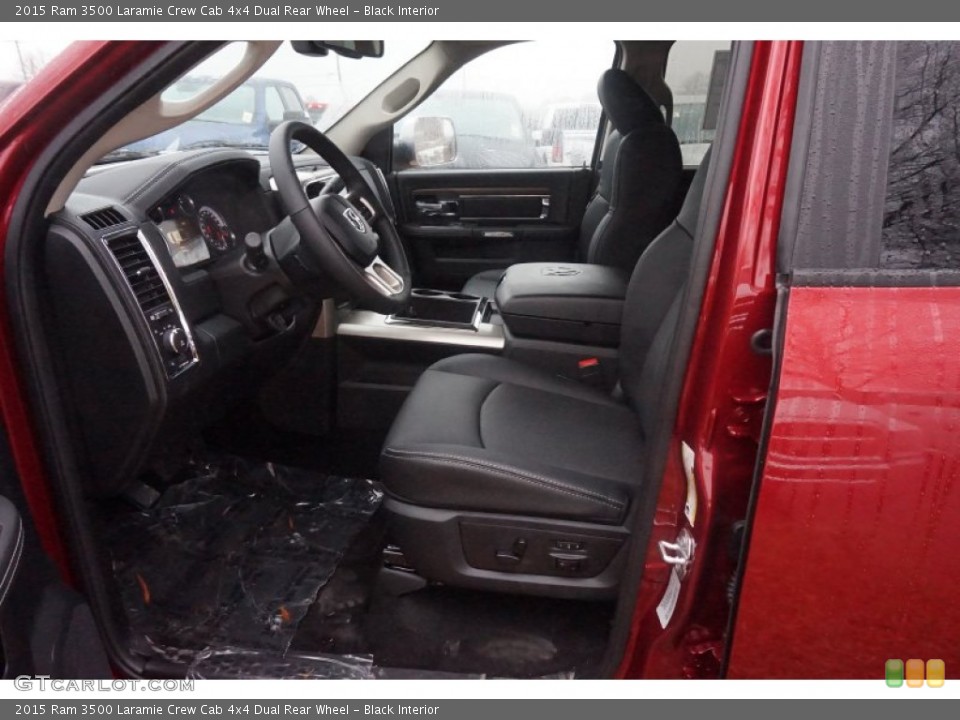 Black Interior Photo for the 2015 Ram 3500 Laramie Crew Cab 4x4 Dual Rear Wheel #100141684
