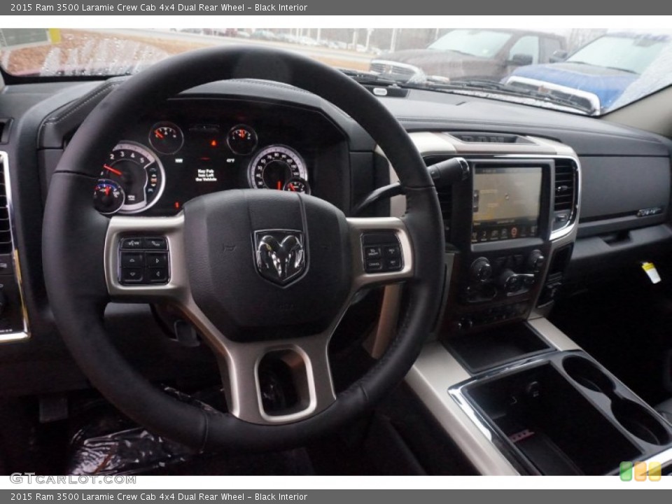 Black Interior Dashboard for the 2015 Ram 3500 Laramie Crew Cab 4x4 Dual Rear Wheel #100141708