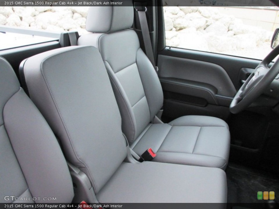 Jet Black/Dark Ash Interior Front Seat for the 2015 GMC Sierra 1500 Regular Cab 4x4 #100141783