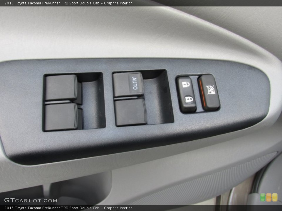 Graphite Interior Controls for the 2015 Toyota Tacoma PreRunner TRD Sport Double Cab #100154155