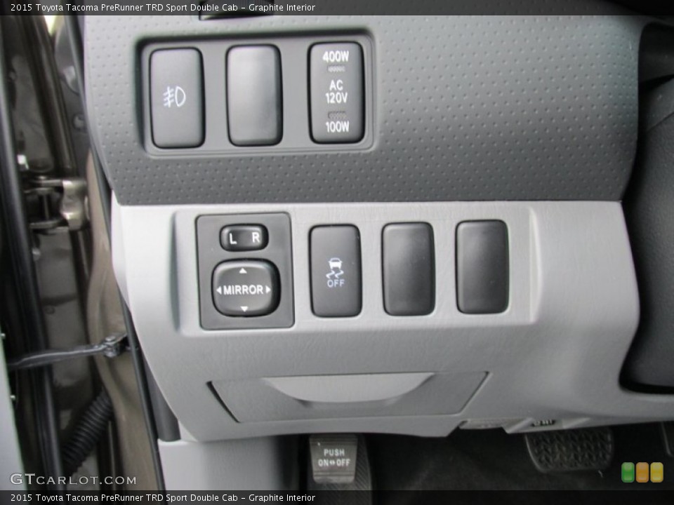 Graphite Interior Controls for the 2015 Toyota Tacoma PreRunner TRD Sport Double Cab #100154323