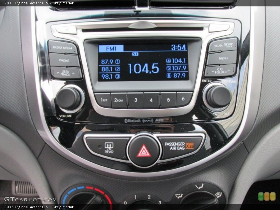 Gray Interior Controls for the 2015 Hyundai Accent GLS #100155643
