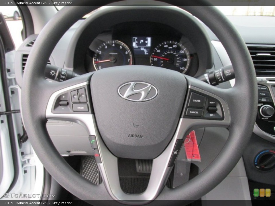 Gray Interior Steering Wheel for the 2015 Hyundai Accent GLS #100155661