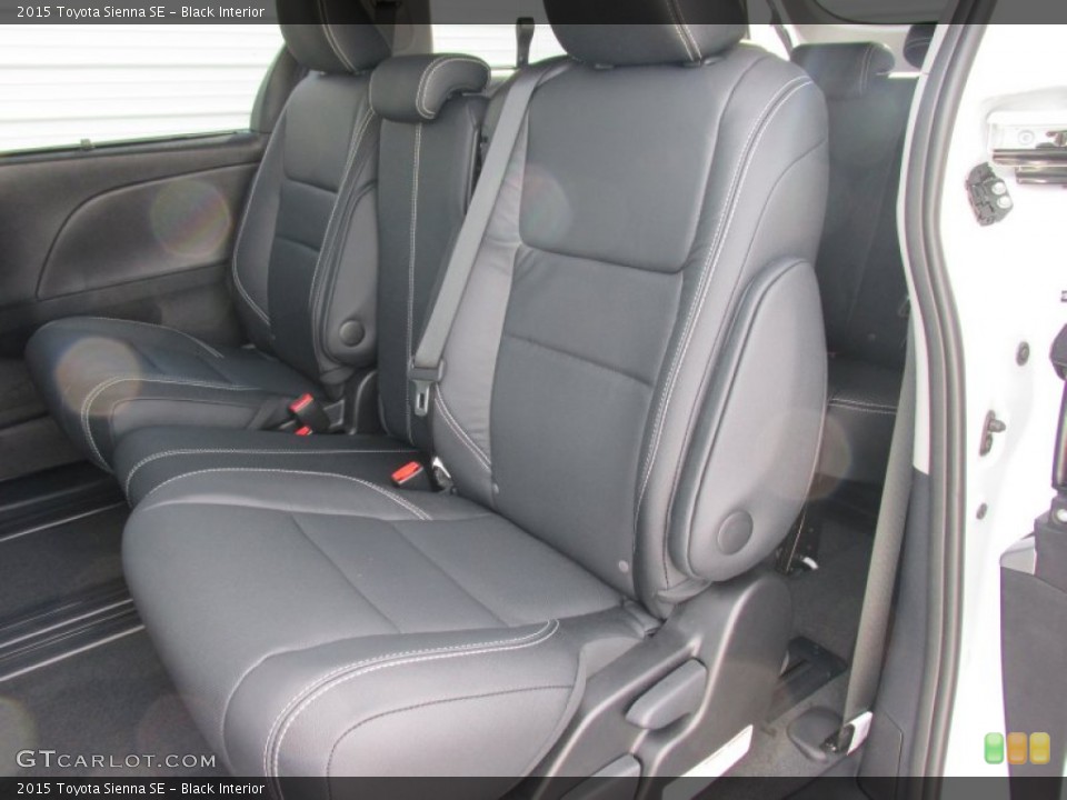 Black Interior Rear Seat for the 2015 Toyota Sienna SE #100156429