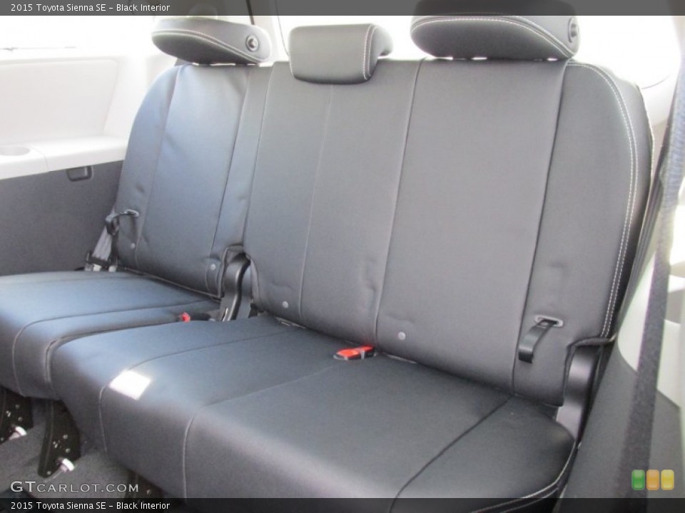 Black Interior Rear Seat for the 2015 Toyota Sienna SE #100156435