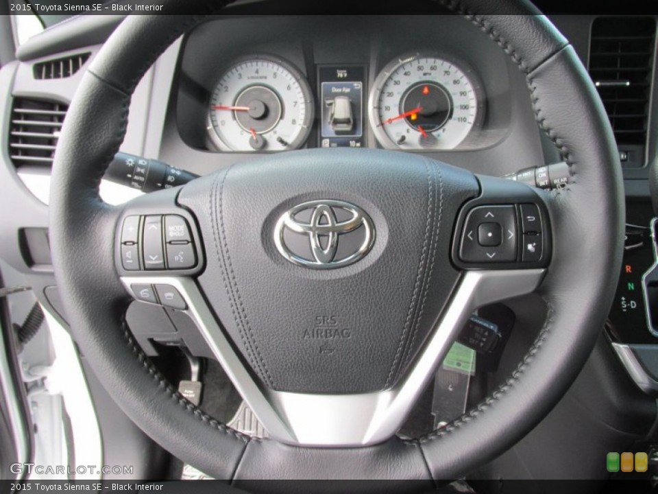 Black Interior Steering Wheel for the 2015 Toyota Sienna SE #100156507