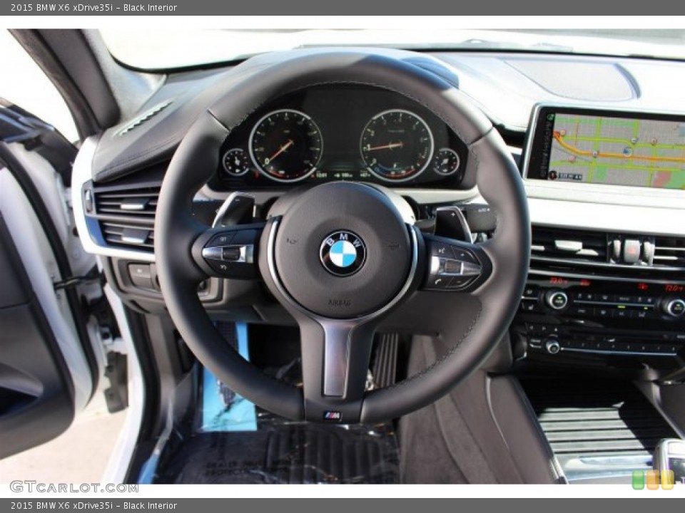 Black Interior Steering Wheel for the 2015 BMW X6 xDrive35i #100158303